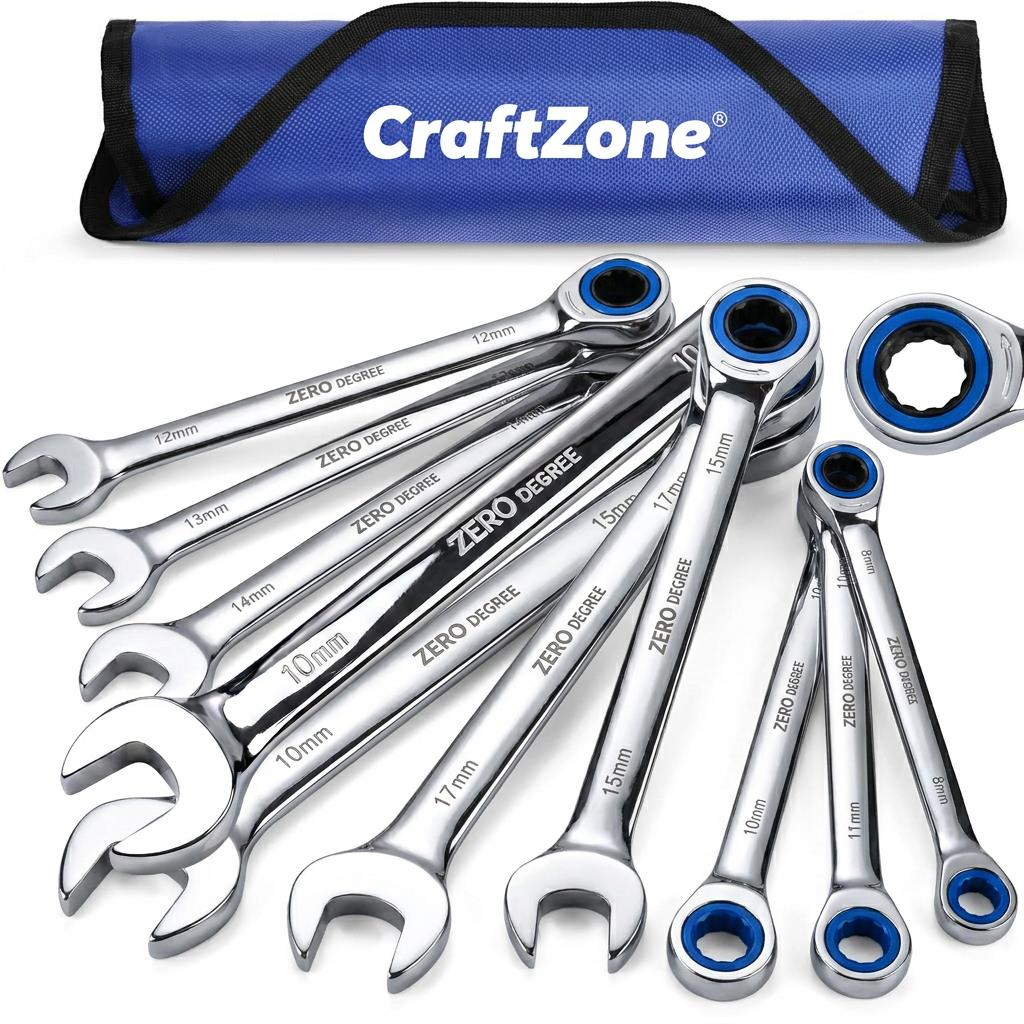 7PC GEARLESS RATCHET COMBINATION WRENCH SET(MM)