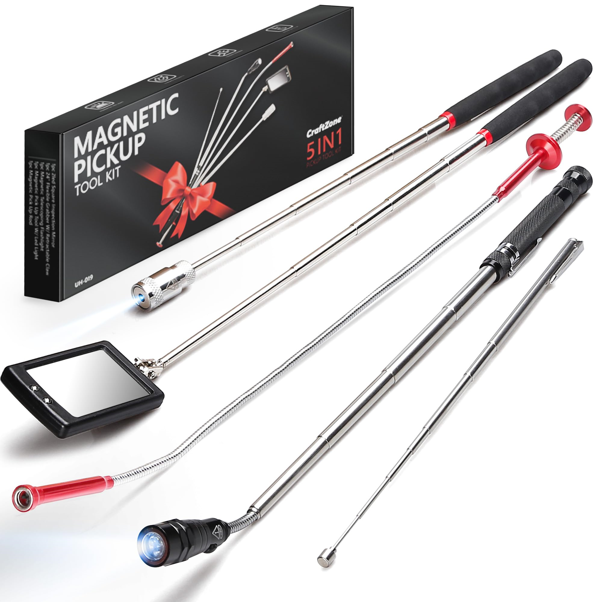 5PC MAGNETIC AND PICK UP TOOL SET