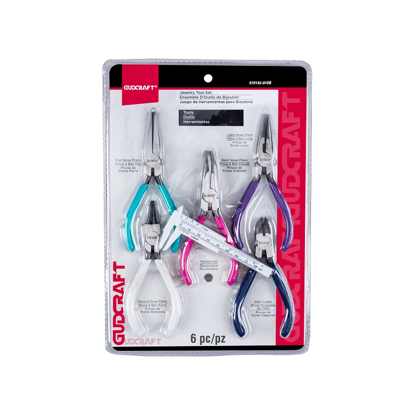 6PC MINI PLIERS KIT W/ MICROMETER