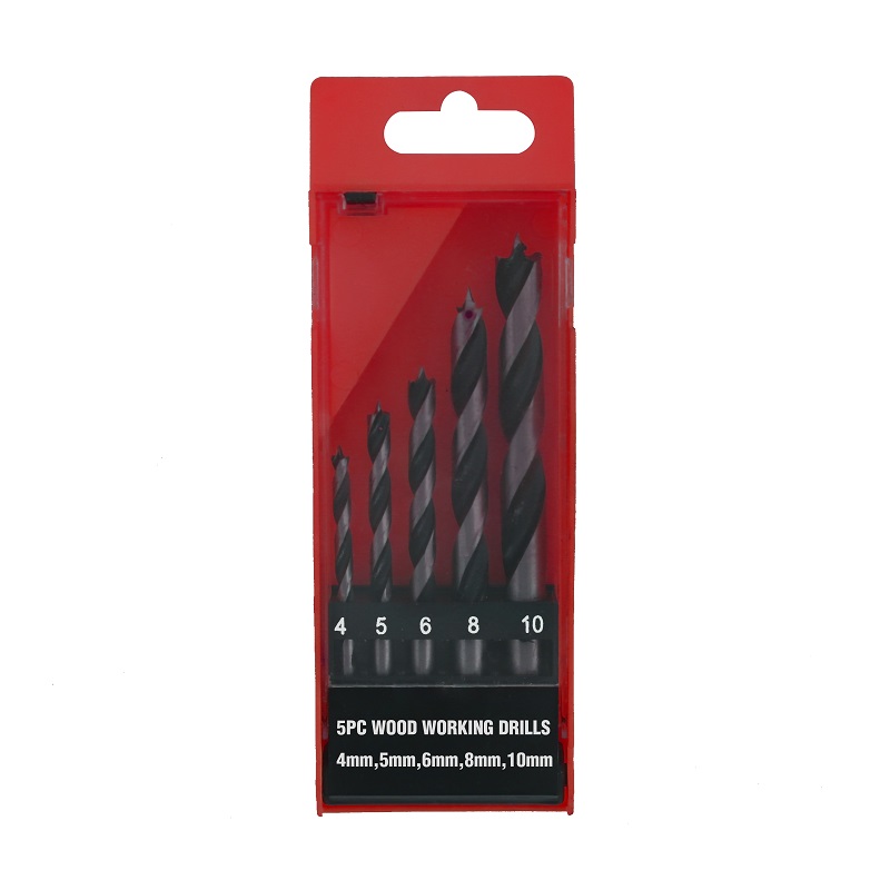 5PC WOOD DRILL SET BRAD POINT