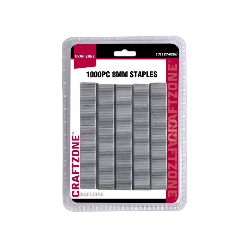 1000PC 8MM STAPLES, 0.7x8MM