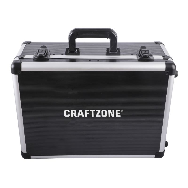 114PC TOOLS SET WITH ALUMINIUM CASE, TROLLEY CASE, KNEEL PAD