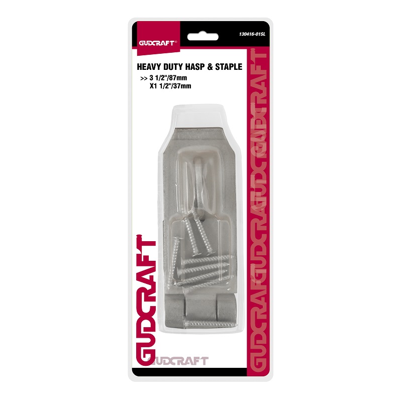 HEAVY DUTY FIXED HASP AND STAPLE