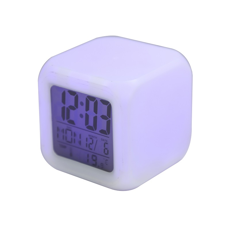 MULTI COLOR CHANGING DIGITAL ALARM CLOCK