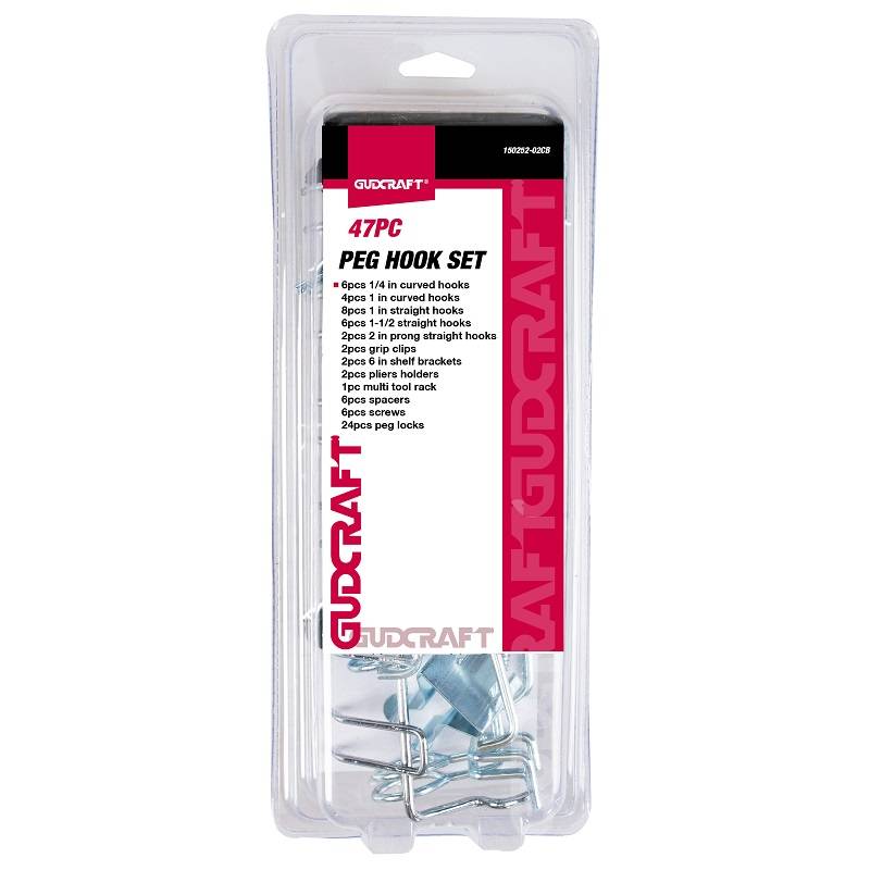 47PC PEG HOOK ASSORTMENT