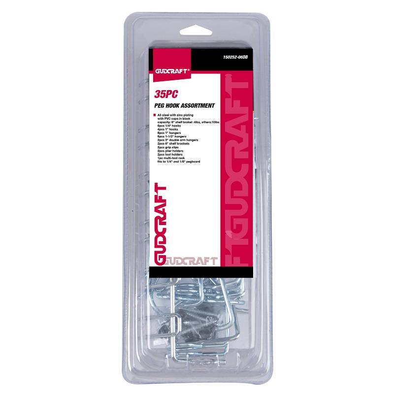 35PC PEG HOOK ASSORTMENT