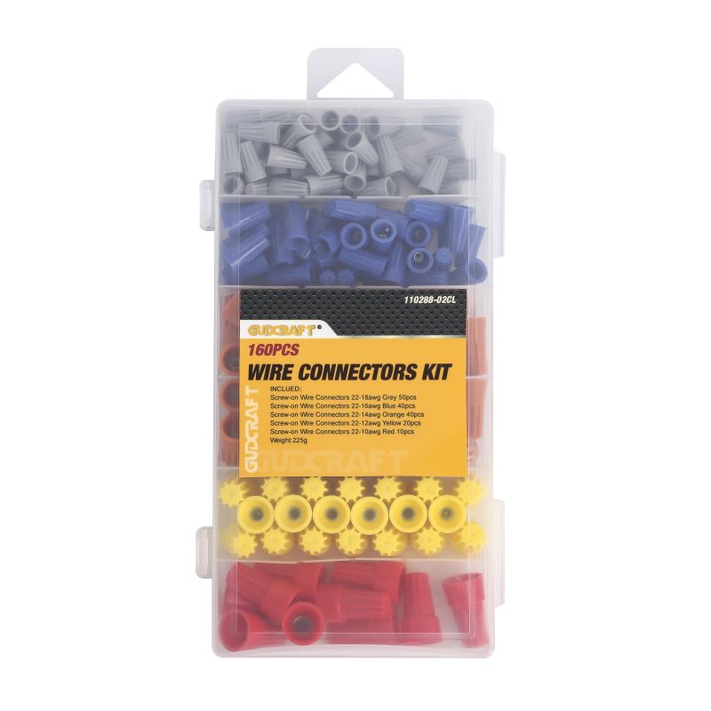 160PC ELECTRICAL WIRE CONNECTORS SCREW TERMINALS