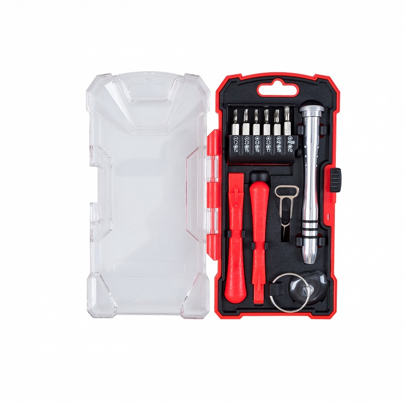 17PC PRECISION SCREWDRIVER KIT WITH 12 BITS SCREWDRIVER SET, MAGNETIC DRIVER KIT