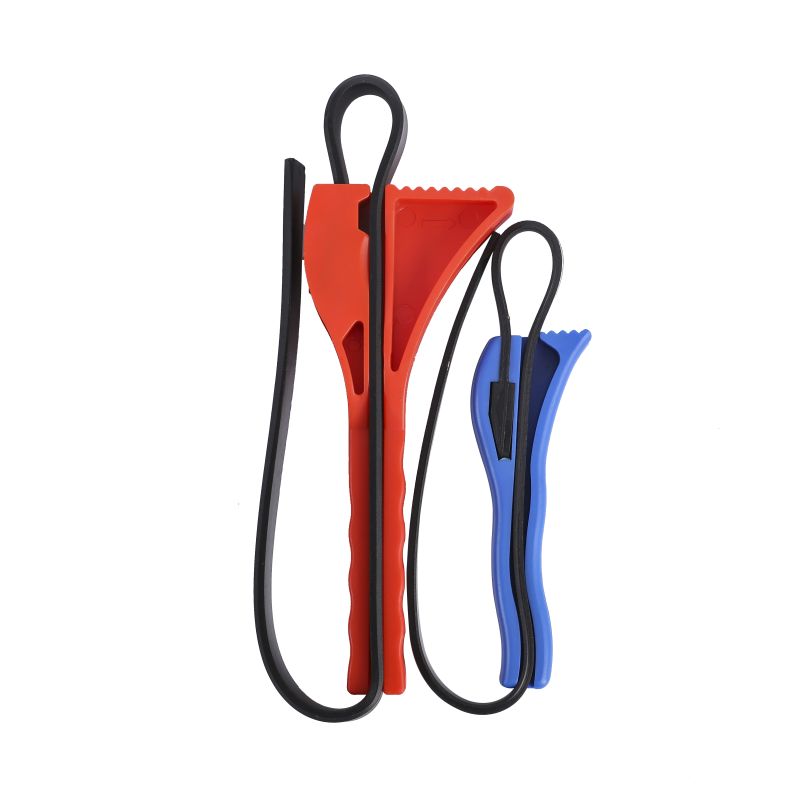 2PC ADJUSTABLE STRAP WRENCH, COMBO: 6-3/8″(160MM), SMALL 4″(100MM)