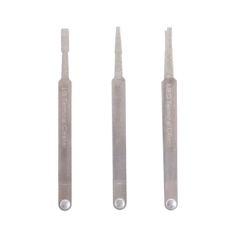 3PC TERMINAL CLEANER SET, DIAMOND GRIP