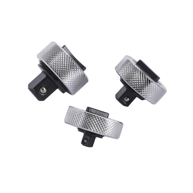 3PC THUMB RATCHET HANDLE, 1/4-3/8-1/2″ DRIVE, CHROME PLATED