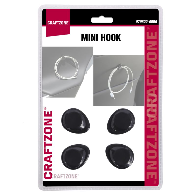 4PC MINI CONVENIENT HOOK, CAPACITY WEIGHT 2KG