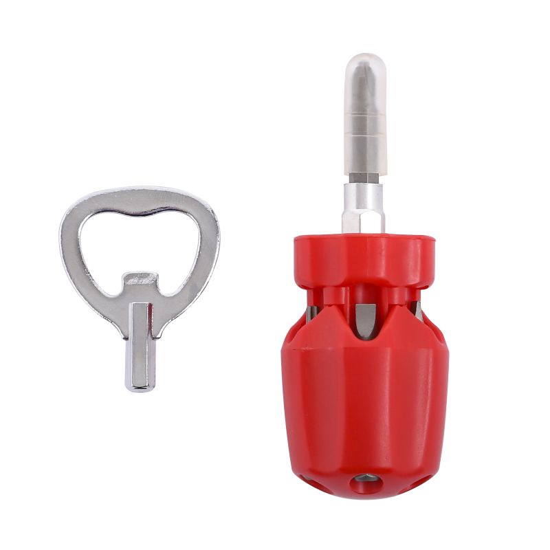 6 IN 1 STUBBY SCREWDRIVER & BOTTLE OPENER, EASY TO CARRY