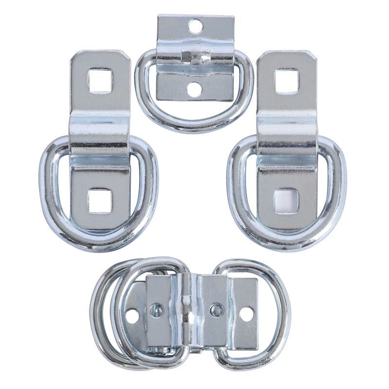 6PC D-TYPE ANCHOR RING, STEEL WITH ZINC PLATED