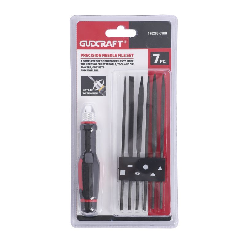 7PC PRECISION FILE SET, CHROMIUM ALLOY STEEL, DIFFERENT FILES