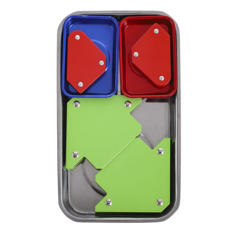 7PC WELDING MAGNETS, POWER COATING, STAINLESS STEEL & CARBON STEEL