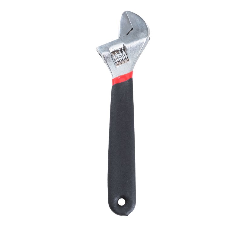 ADJUSTABLE WRENCH WITH DIPPING HANDLE,CR-V,SIZE 6&Prime;,8&Prime;,10&Prime;,12&Prime;,15&Prime;