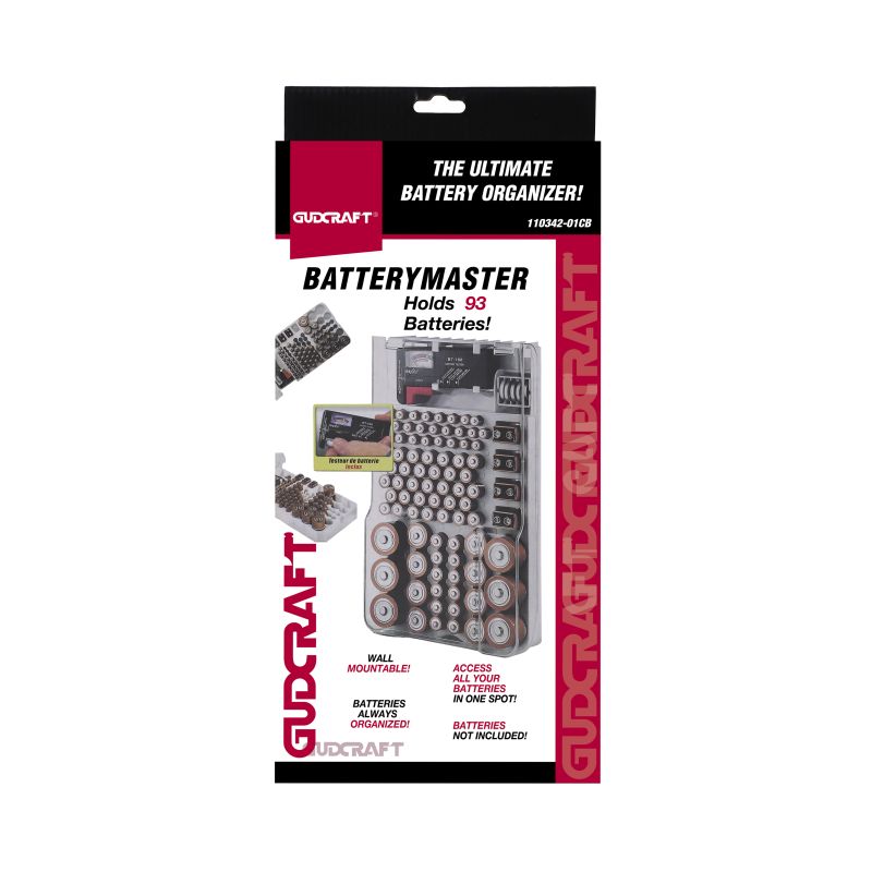 BATTERY ORGANIZER WITH A REMOVABLE TESTER, 93/106/116 BATTERIES