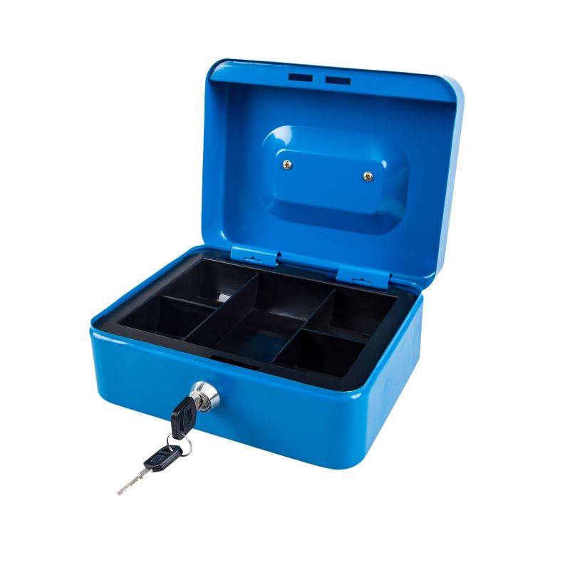 6-IN, 8-IN, 10-IN, 12-IN CASH BOX W/ KEY LOCK