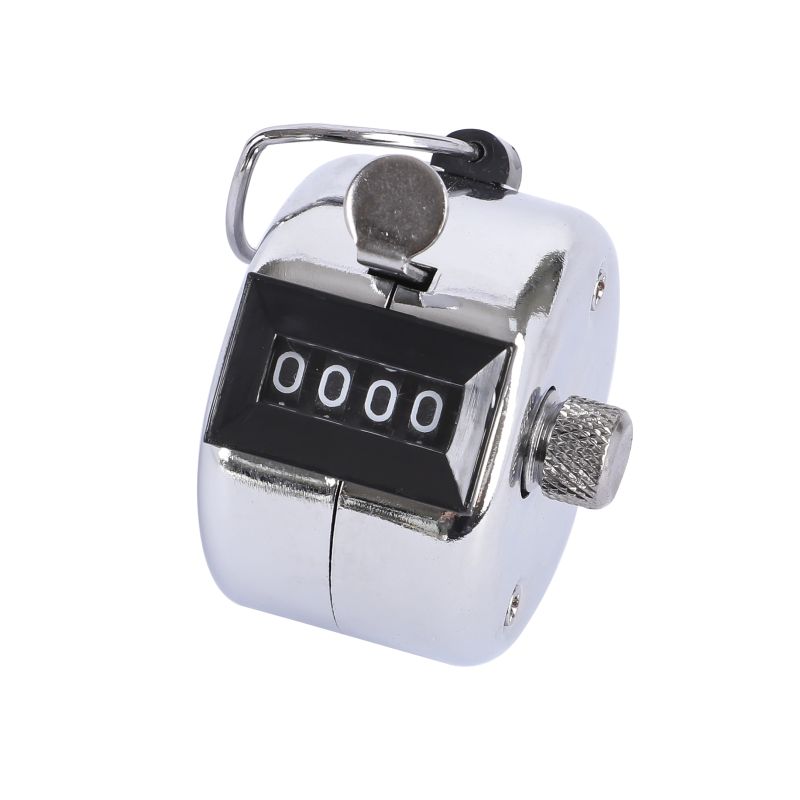 TALLY COUNTER, METAL SHELL & METAL KNOB