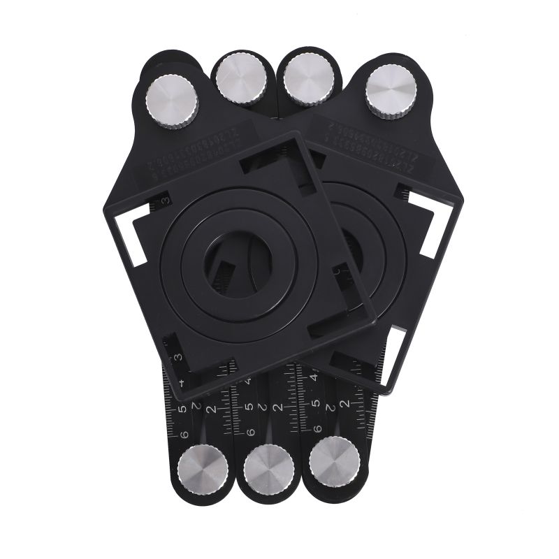 DOUBLE-END SIX FOLD RULER TILE HOLE LOCATOR, 12 SECTION