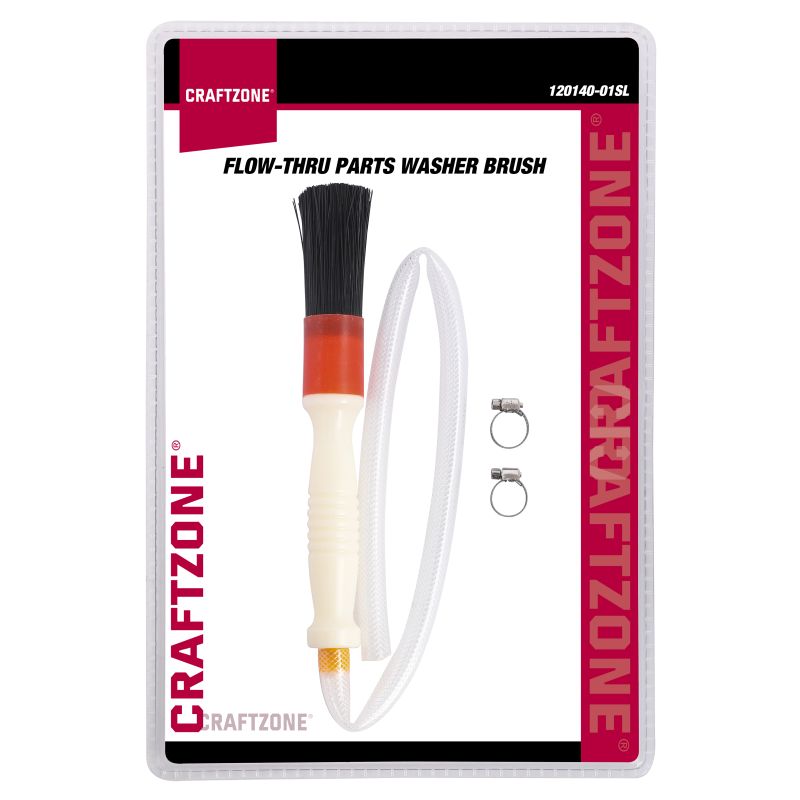 FLOW-THRU PARTS WASHER BRUSH, WITH LONG-23-1/2IN.DIA.-9/16IN. HOSE
