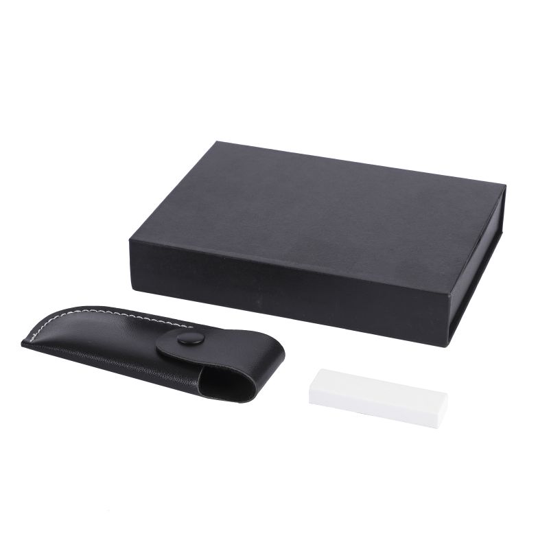 FOLDABLE KNIFE, BLACK-OXIDE FINISH, WITH POCKET CLIP