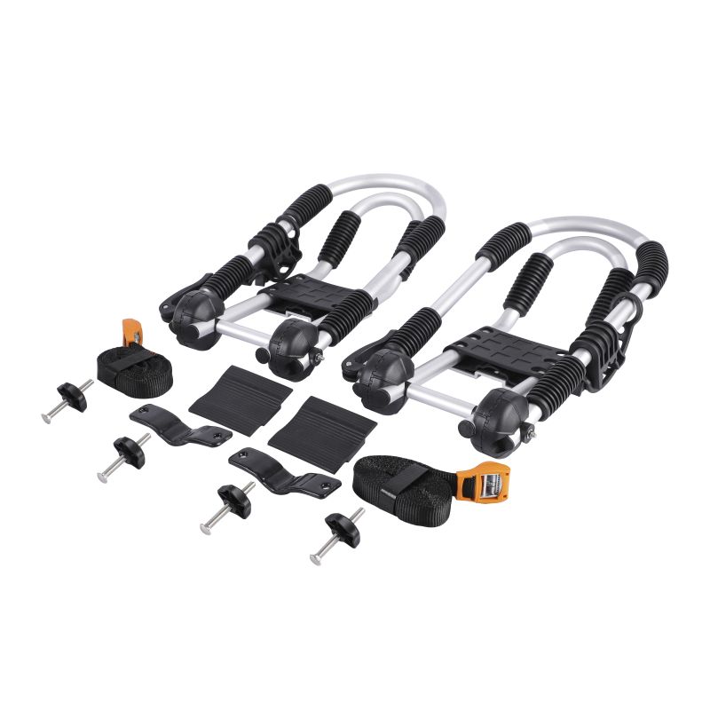 FOLDING J-STYLE KAYAK CARRIER-UNIVERSAL MOUNT, MAXIMUM CROSSBAR DIMENSIONS: 3-1/8&Prime; WIDE X 1-1/2&Prime; HEIGHT, WEIGHT CAPACITY: 150 LBS