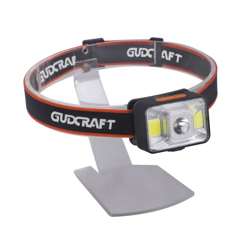 HEAD LIGHT, LITHIUM BATTERY, 1* 3W CREE XPE + 2*1W COBS