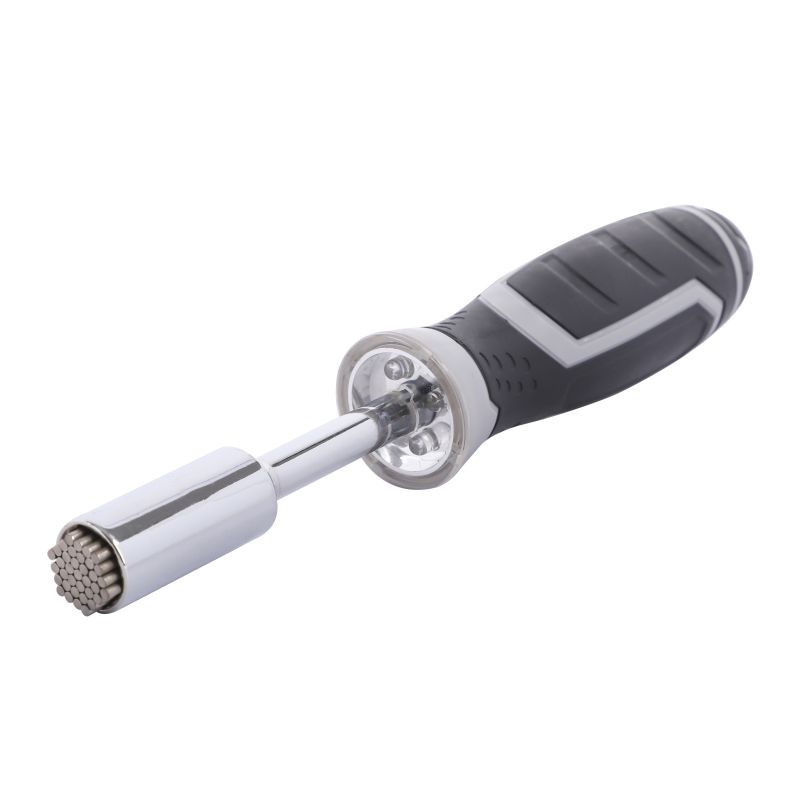 LED LIGHTED UNIVERSAL NUT DRIVER, USING RANGE: 7 MM -15 MM