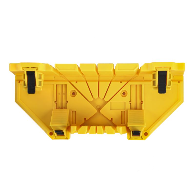 PLASTIC MITER BOX, FOR 0°/ 22.5°/ 45°/ 90°, DOUBLE SIDE CLAMP