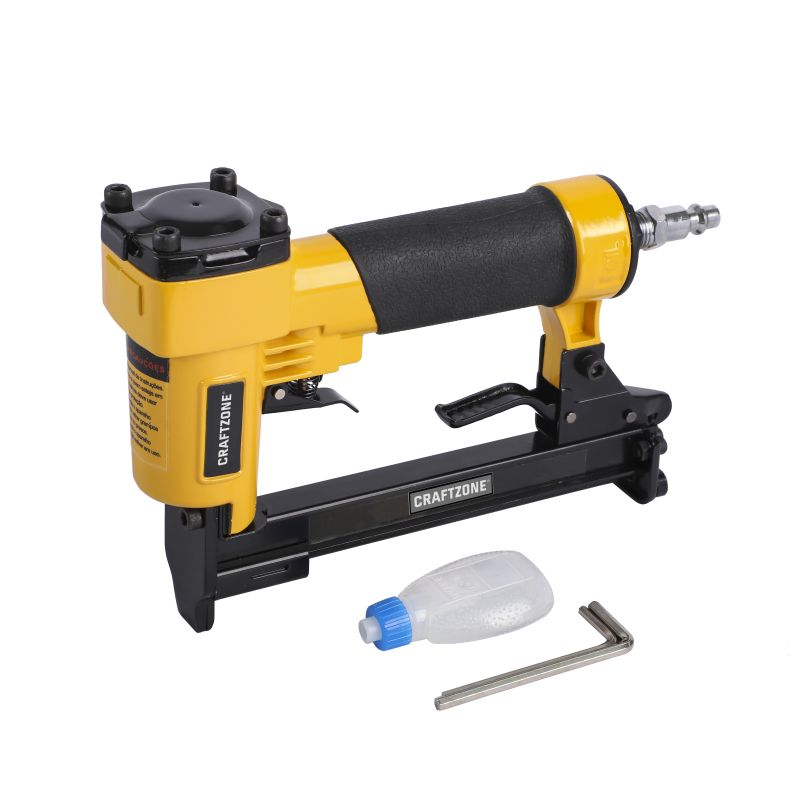 21GA, 5/8&Prime; PNEUMATIC NAILER GUN, AIR INLET: 1/4&Prime;NPT, OPERATION PRESSURE: 55-85PSI, MAX PRESSURE: 7BAR