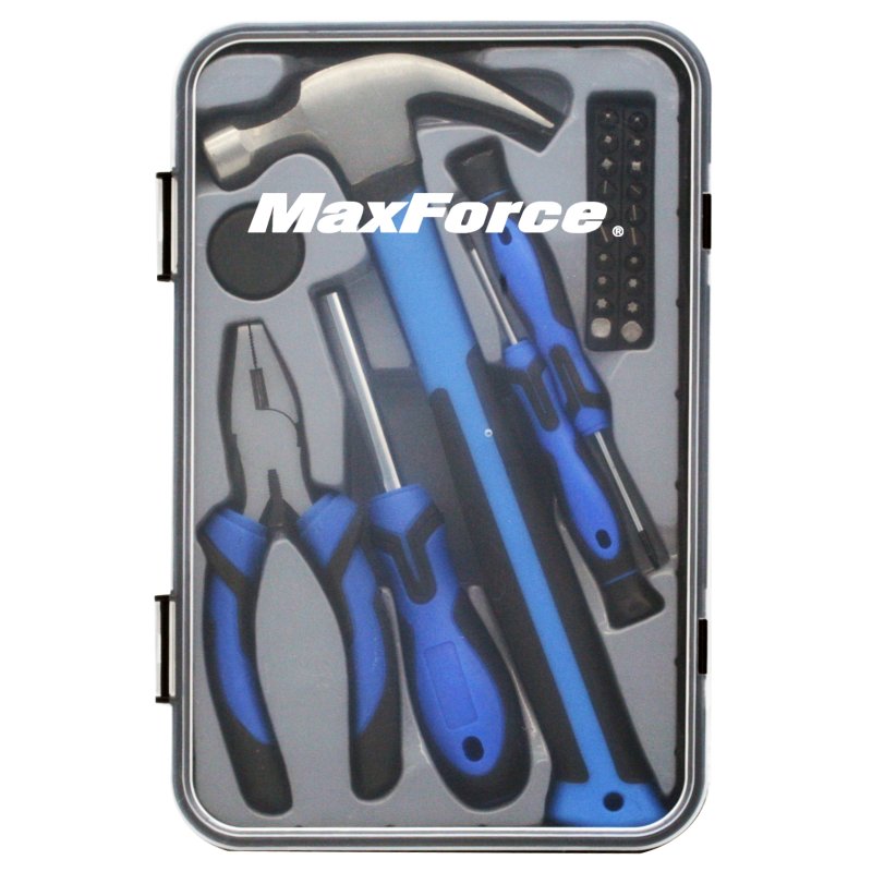 GENERAL HOUSEHOLD HANDTOOL W/ PLASTIC STORAGE BOX