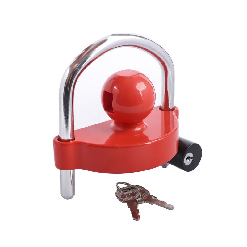 TRAILER COUPLER LOCK, WITH TWO MATCHING KEY